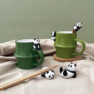 パンダラケ のんびりパンダマグ＆スプーン＆箸置き ホワイトデーカード付 1