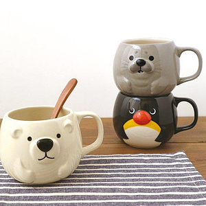 ぽってりマグ シロクマ ホワイトデーカード付 0