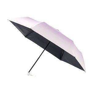 グラデーション遮光折りたたみ傘（ポーチ付） ピンク 誕生日カード付 4