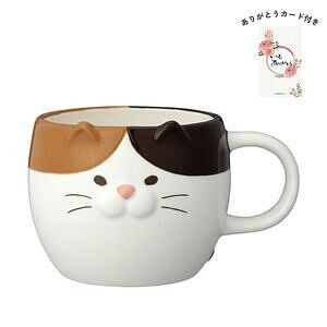 ごろごろねこマグ 三毛猫 みたらし ありがとうカード付