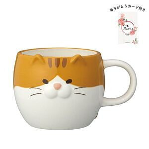 ごろごろねこマグ トラ猫 きなこ ありがとうカード付