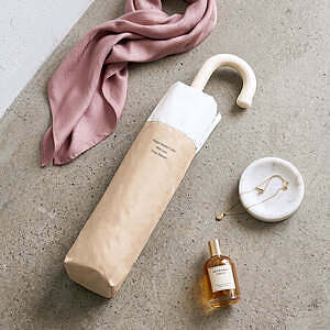 ツートーン 折りたたみ傘 ベージュ 1