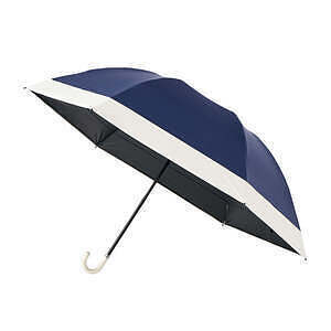 ツートーン 折りたたみ傘 ベージュ 7