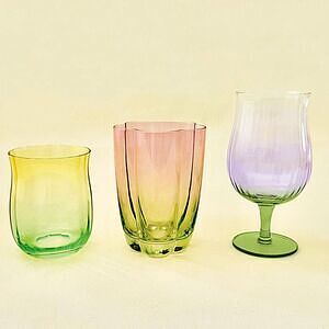 フラワーグラス S イエロー ありがとうカード付 3