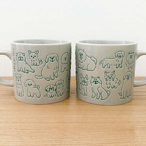 まみれマグ イヌまみれ ありがとうカード付 1