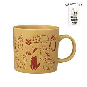 まみれマグ ネコまみれ 誕生日カード付