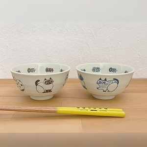 fikalycka 茶碗＆箸セット ブラウン ありがとうカード付 0