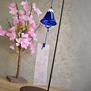 風鈴 富士山 ありがとうカード付 0