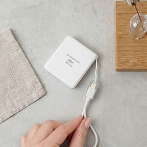 モバイルチャージャー コードストラップ ホワイト 2