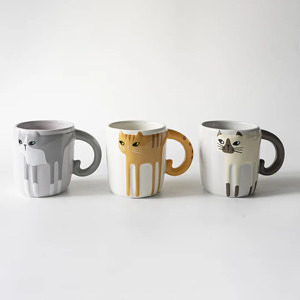 ハンドペイント キャットマグ チャトラ 0