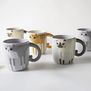ハンドペイント キャットマグ チャトラ 2