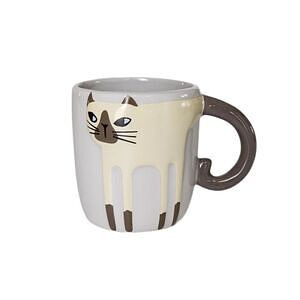 ハンドペイント キャットマグ シャム