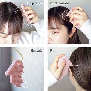 クーラ スカルプブラシ キャット ピンク 6