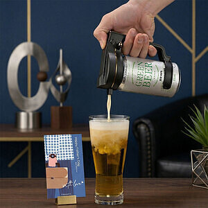 ハンディビールサーバー ブラック 誕生日カード付 7