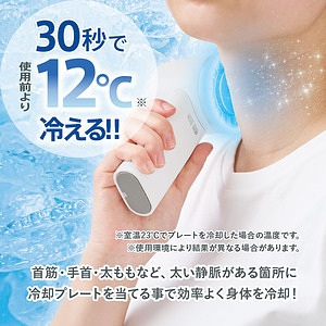 冷却プレートUSBハンディファン ホワイト 母の日カード付 7