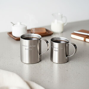 ペアマグカップ ダブルウォールステンレス 2