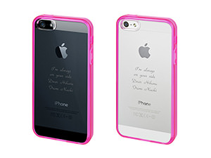 iPhone SE/5s/5 バンパーケース ピンク 1