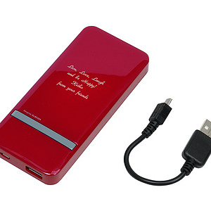 モバイルバッテリー レッド 0