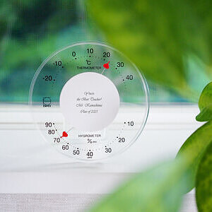 温度計 / 湿度計に名前やメッセージが入る名入れプレゼント