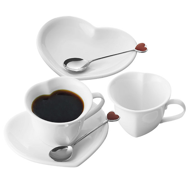 ホワイトハートコーヒーペア スプーン付