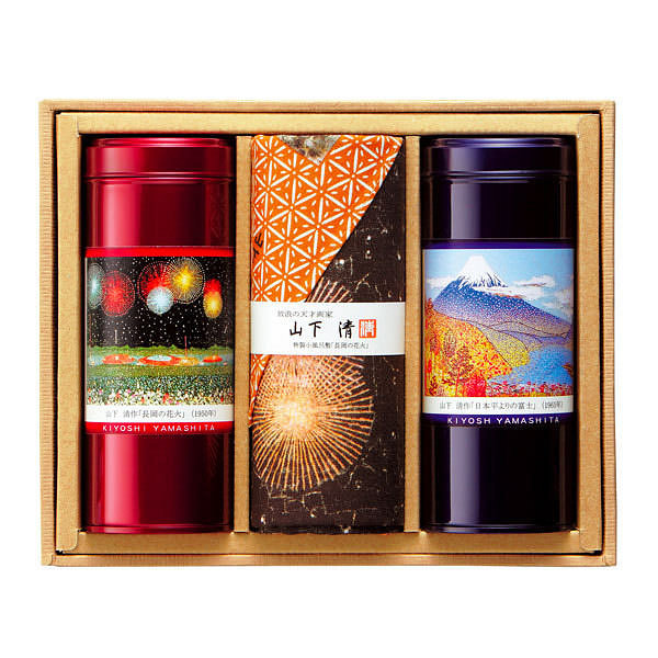 山下清 銘茶・小風呂敷セット KKP-403