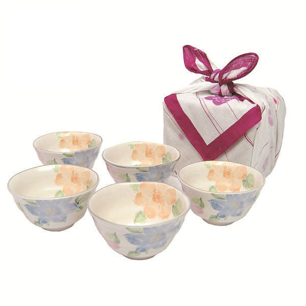 花ざかり 煎茶揃 (風呂敷付)