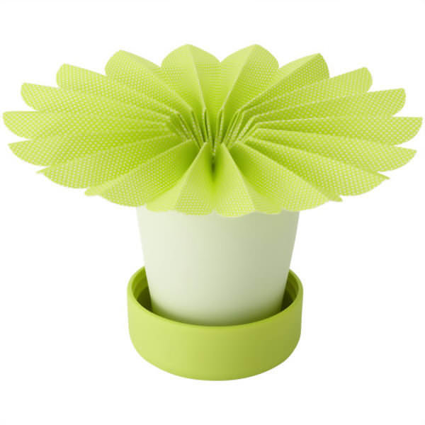 パーソナルペーパー加湿器 GERBERA POT グリーン