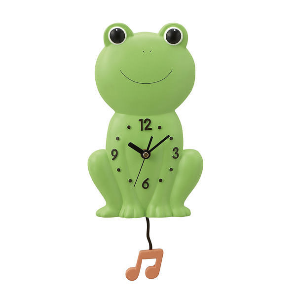 Lucky Frog かえる 振り子時計