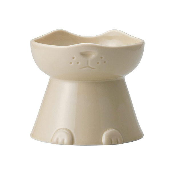 nnma 犬用 フードボウル クリーム