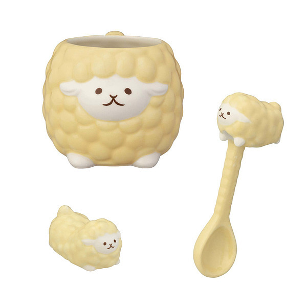 もこもこメリー メリノ マグ＆スプーン＆箸置き