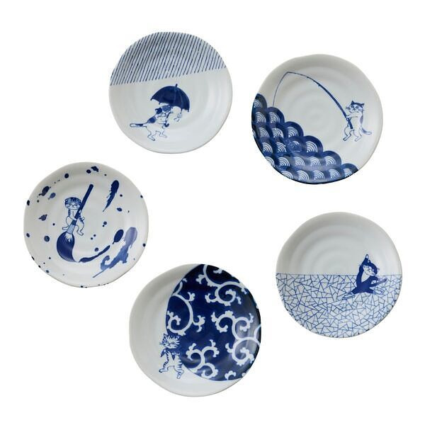 SHICHITA 猫 小皿揃 木箱入