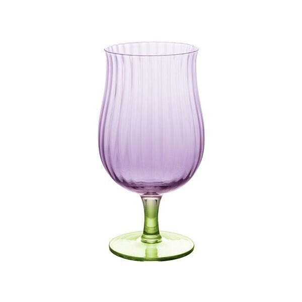 フラワーグラス ゴブレット パープル