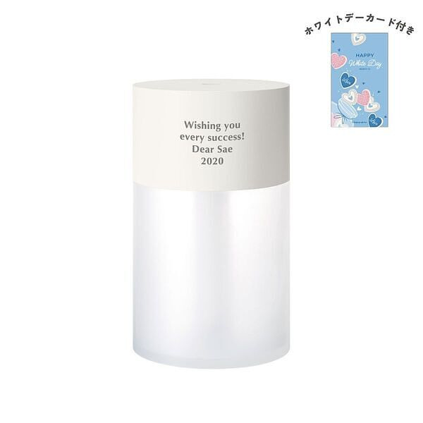 ポータブル加湿器 チューブ ホワイト ホワイトデーカード付
