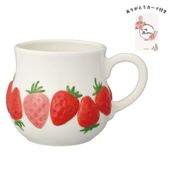 くだものマグ いちご ありがとうカード付