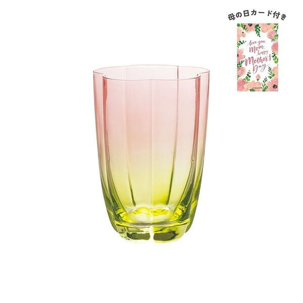 フラワーグラス M ピンク 母の日カード付