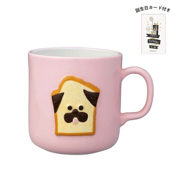 メゾン・テリア 焼き菓子レリーフマグ パウンドケーキ 誕生日カード付