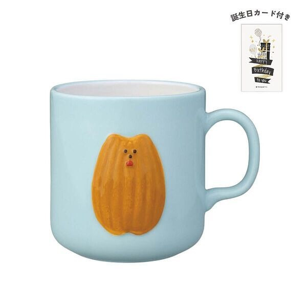 メゾン・テリア 焼き菓子レリーフマグ  マドレーヌ 誕生日カード付