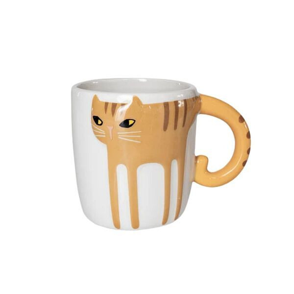 ハンドペイント キャットマグ チャトラ