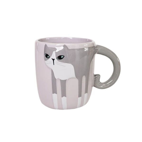 ハンドペイント キャットマグ ハチワレ