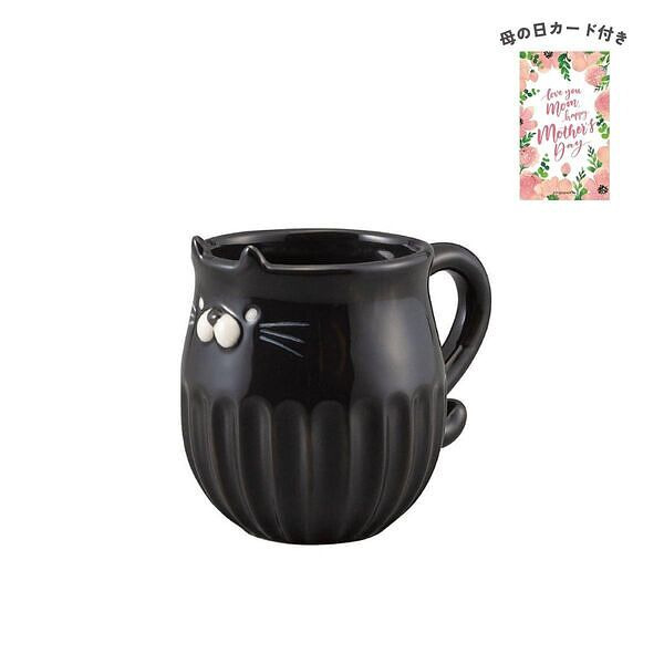 しのぎのねこ マグ くろ 母の日カード付