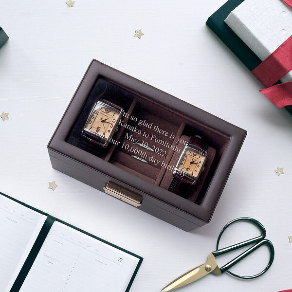 バレンタインにメンズケース ブラウン